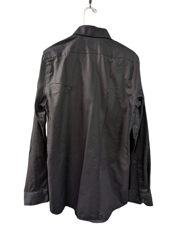 RW&CO. Slim Fit Non-Iron Black Dress Shirt