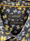 RW&CO Slim Fit Butterfly Print Dress Shirt
