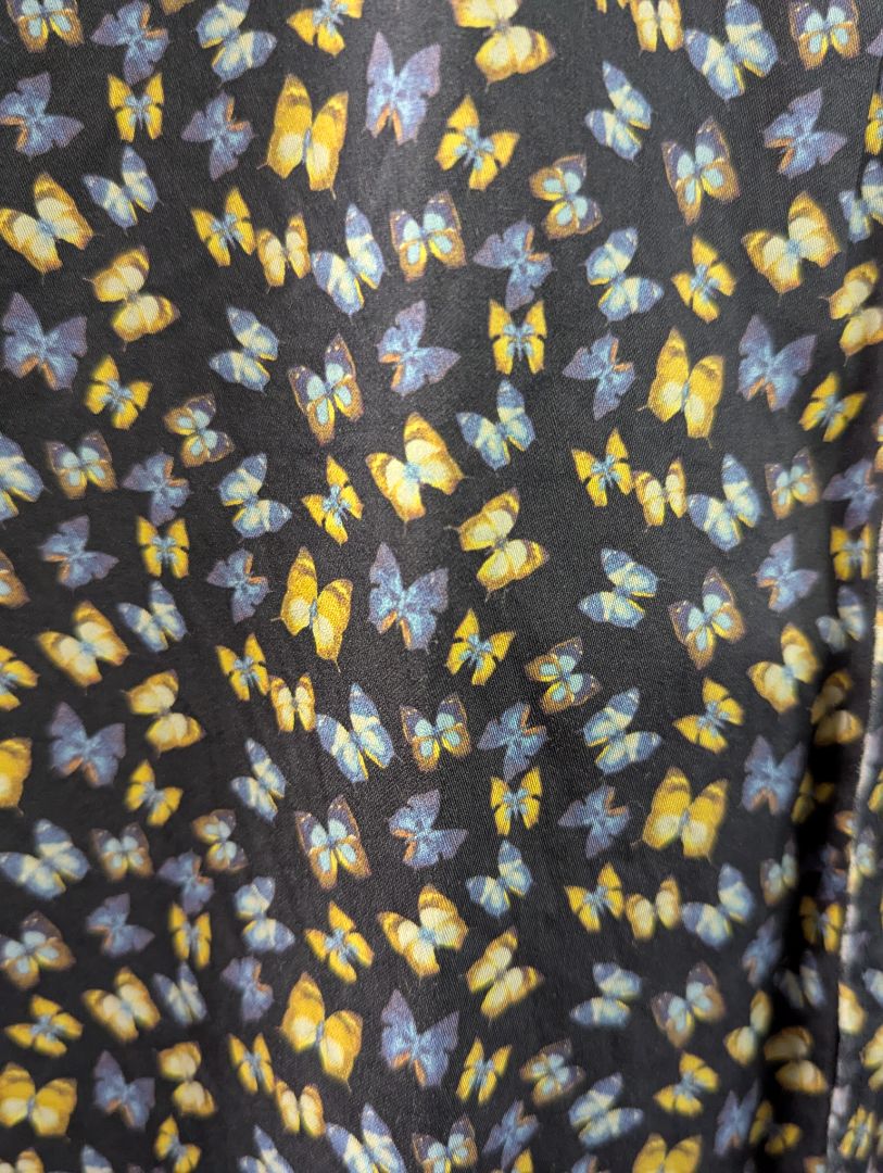 RW&CO Slim Fit Butterfly Print Dress Shirt