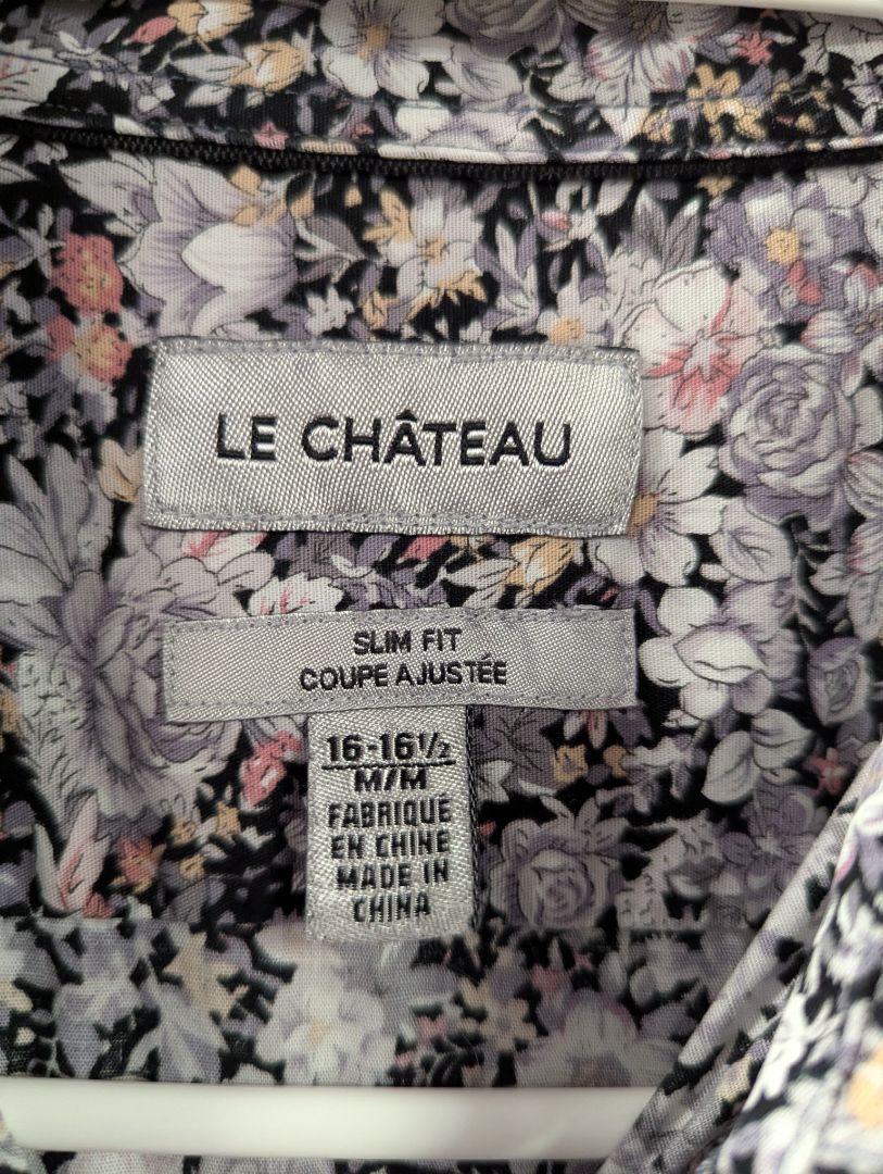 Le Château Slim Fit Floral Dress Shirt