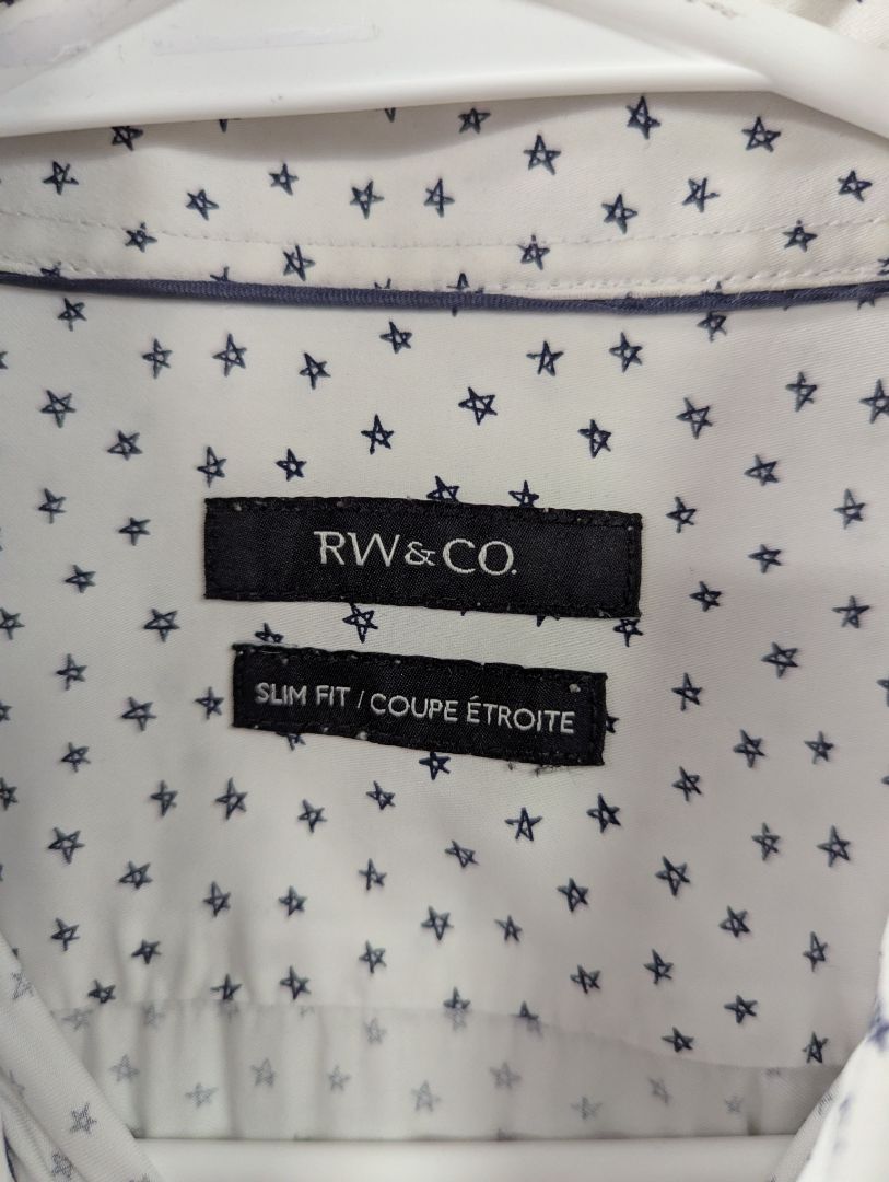 RW&CO. Slim Fit Star Print Dress Shirt