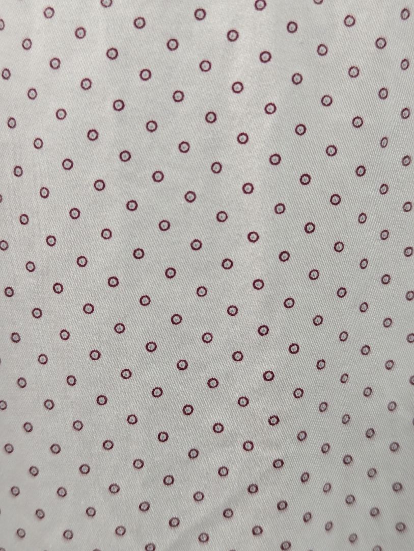 RW&CO. Slim Fit White Micro-Dot Dress Shirt