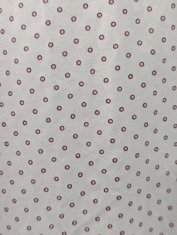 RW&CO. Slim Fit White Micro-Dot Dress Shirt
