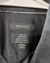 RW&CO. Slim Fit Non-Iron Black Dress Shirt
