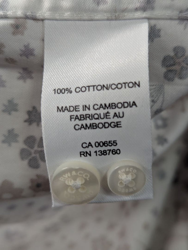 RW&CO. Slim Fit Floral Cotton Dress Shirt