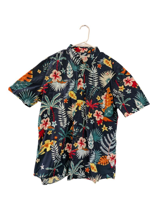 Aeropostale Tropical Floral Short Sleeve Shirt