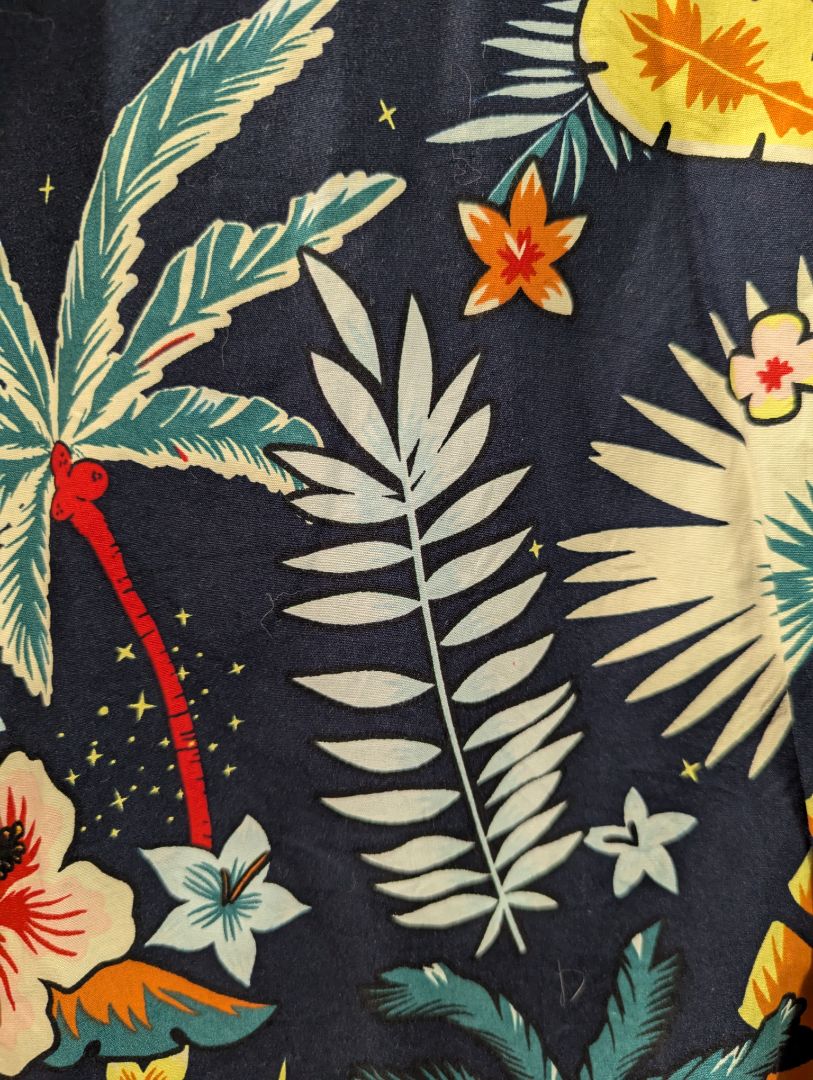 Aeropostale Tropical Floral Short Sleeve Shirt