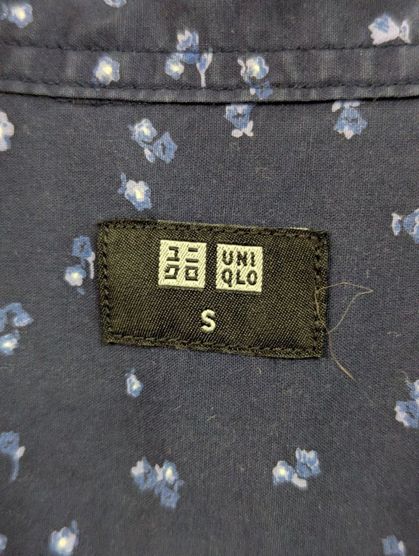 Uniqlo Navy Mini Floral Long Sleeve Shirt – Small