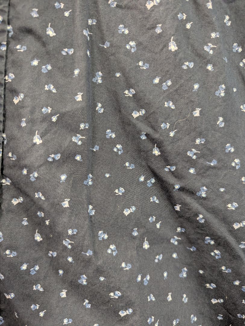Uniqlo Navy Mini Floral Long Sleeve Shirt – Small