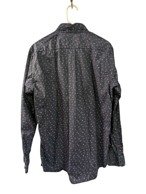 Uniqlo Navy Mini Floral Long Sleeve Shirt – Small
