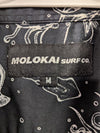 Molokai Surf Co. Black Sea Life Print Short Sleeve Shirt – M