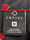 Empyre Roses Black & Red Short Sleeve Shirt – Medium