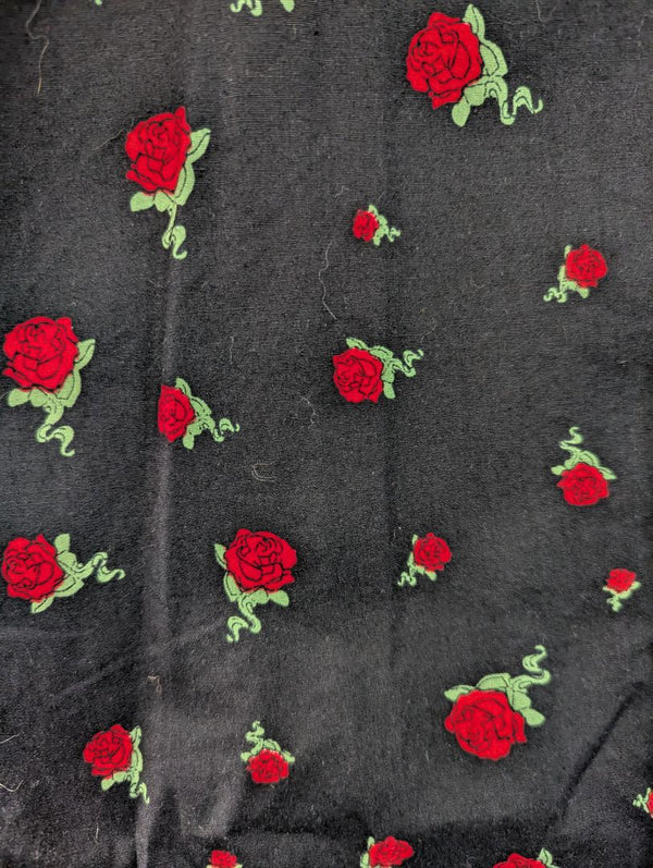 Empyre Roses Black & Red Short Sleeve Shirt – Medium