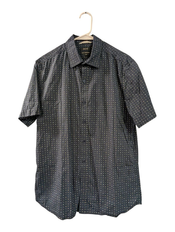 RW&CO. Slim Fit Geometric Print Short-Sleeve Shirt – Medium