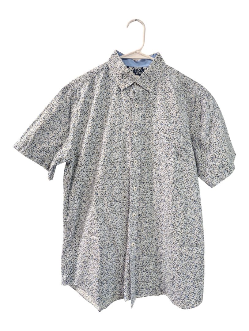 Rue Saint-Patrick Blue Print Shirt – Medium