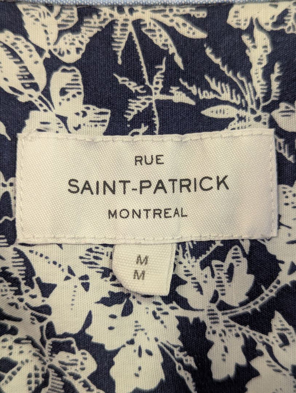 Rue Saint-Patrick Blue Print Shirt – Medium