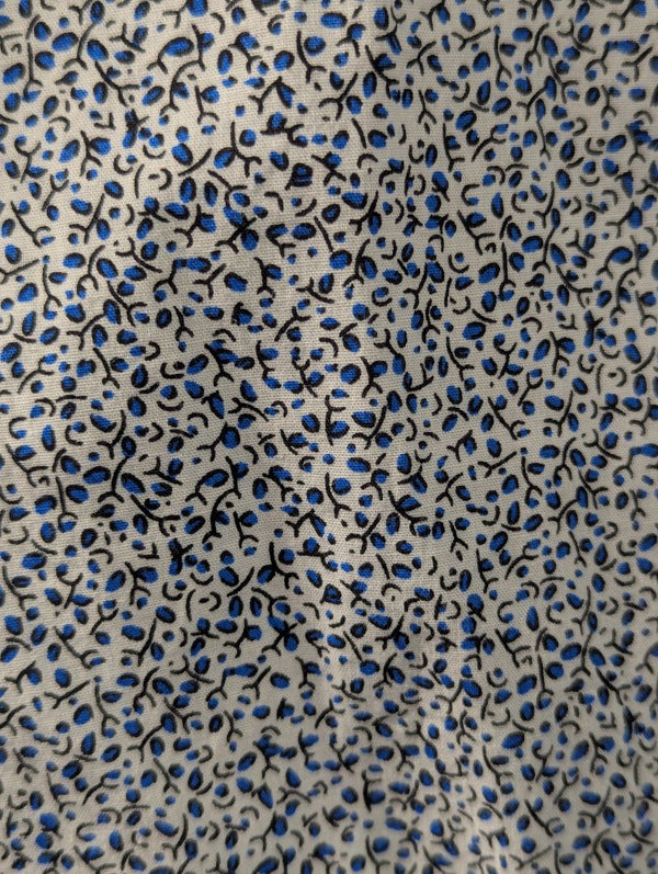 Rue Saint-Patrick Blue Print Shirt – Medium