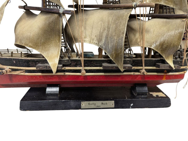 Vintage Cutty Sark 1869 Model Sailing Ship