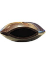 Vintage Lacquered Wood Vase