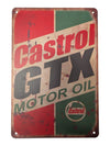Castrol GTX Motor Oil Metal Advertising Sign