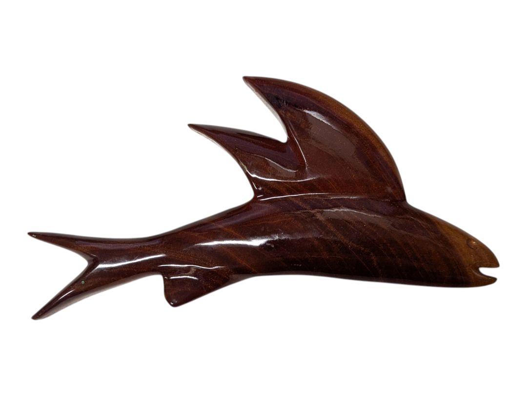 Pair of Barbados Mahogany Flying Fish Wall Décor