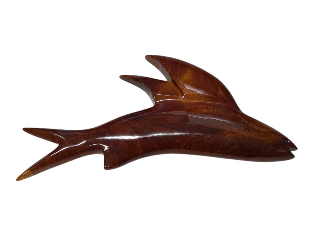 Pair of Barbados Mahogany Flying Fish Wall Décor