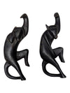 Pair of Hand-Carved Wooden Monkey Figures