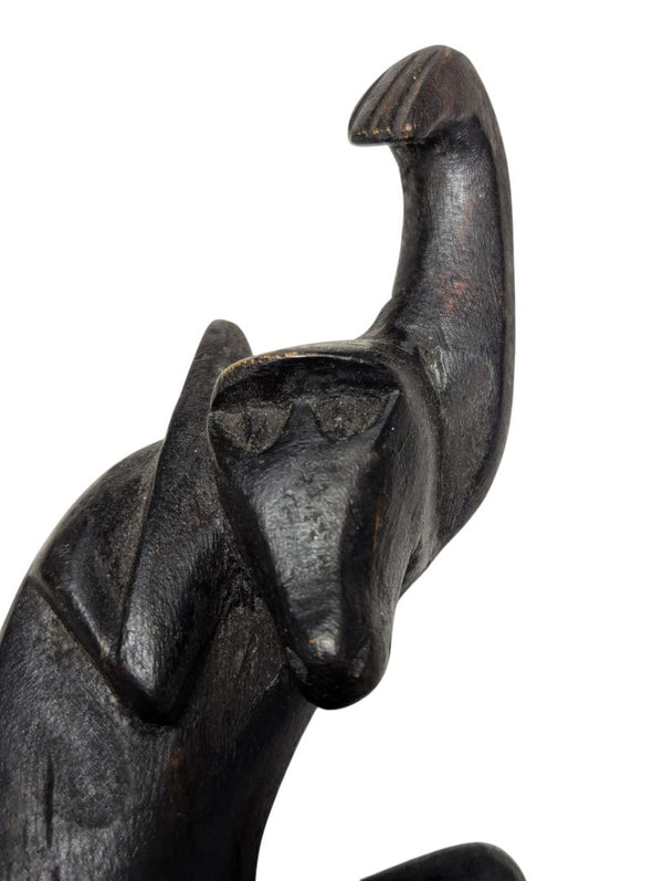 Pair of Hand-Carved Wooden Monkey Figures