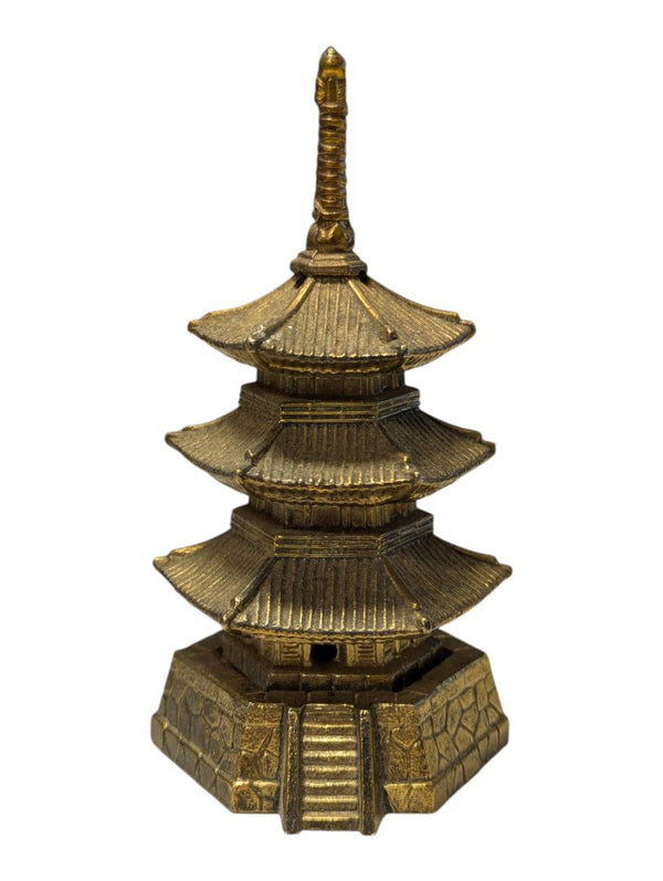 Vintage Japanese Brass Pagoda Incense Burner