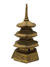 Vintage Japanese Brass Pagoda Incense Burner