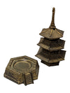 Vintage Japanese Brass Pagoda Incense Burner