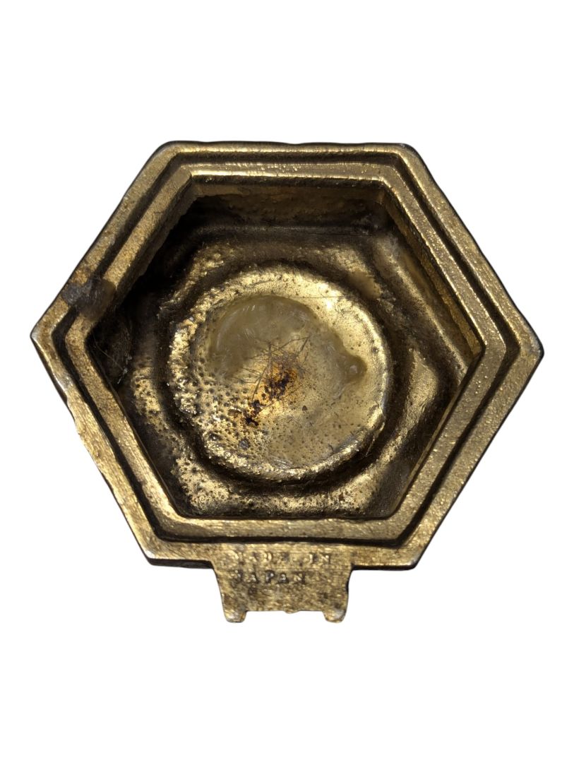 Vintage Japanese Brass Pagoda Incense Burner