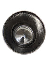 Hammered Silver-Tone Metal Decorative Bowl