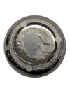Hammered Silver-Tone Metal Decorative Bowl