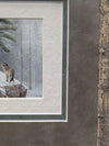 Framed Winter Wolf Scene