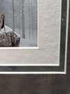 Framed Winter Wolf Scene