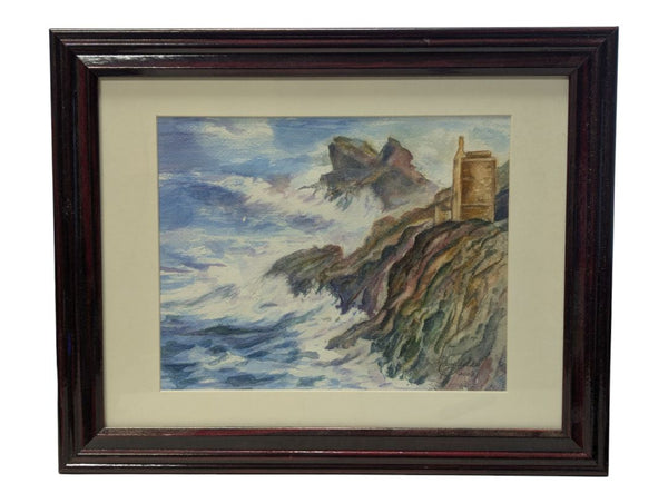 Joyce Canfield “Cornwall Coastline” Original Watercolor