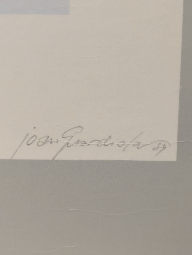 Joan Guardiola Santamaría Signed “Chimenea y Dragón” Gaudí Lithograph