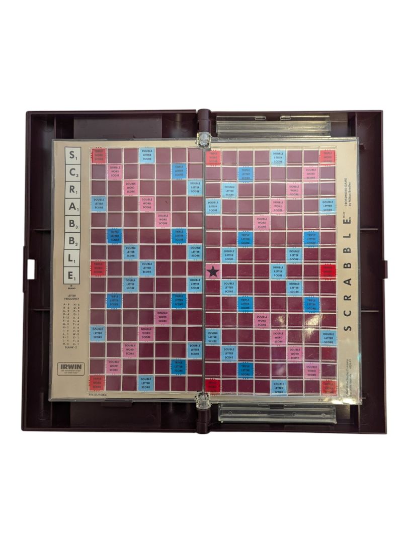 Vintage 1990 Scrabble Deluxe Travel Edition