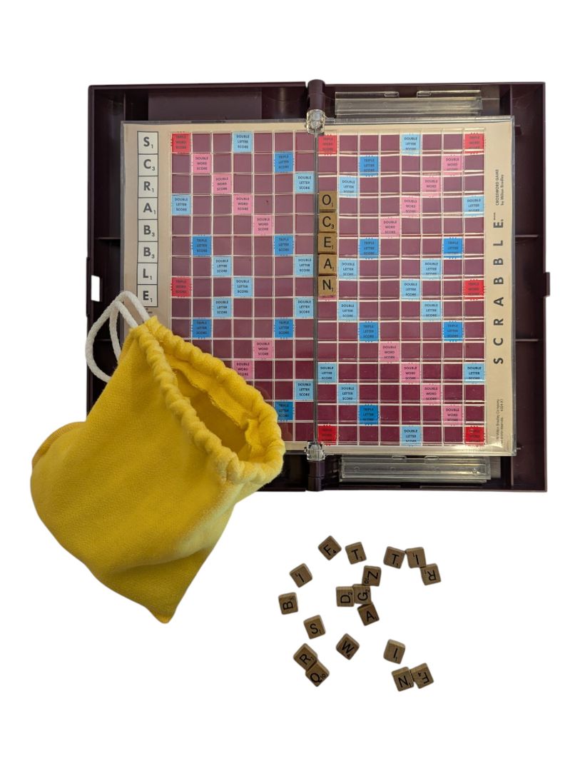 Vintage 1990 Scrabble Deluxe Travel Edition