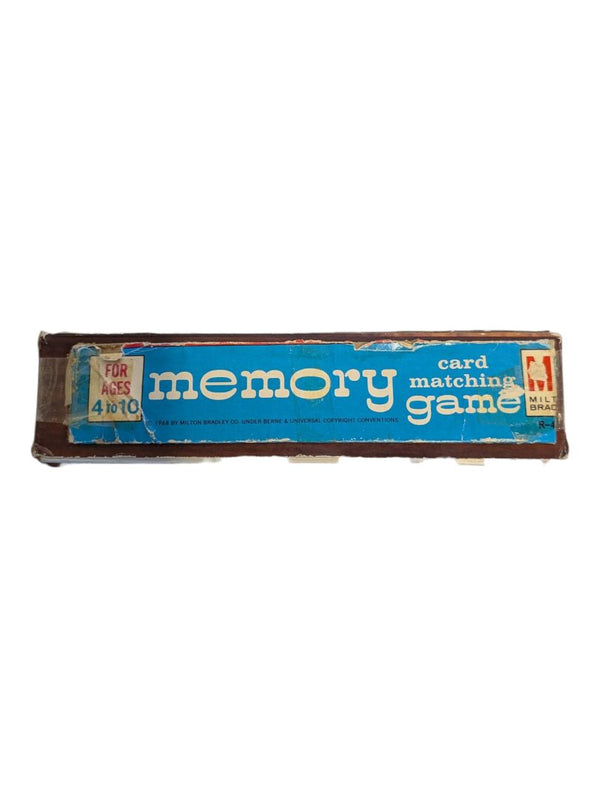 Vintage 1968 Milton Bradley Memory Card Matching Game