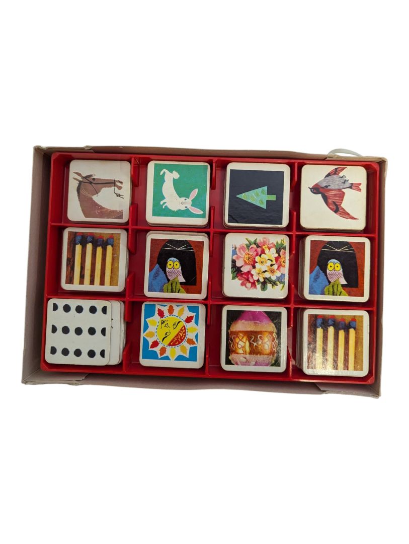Vintage 1968 Milton Bradley Memory Card Matching Game