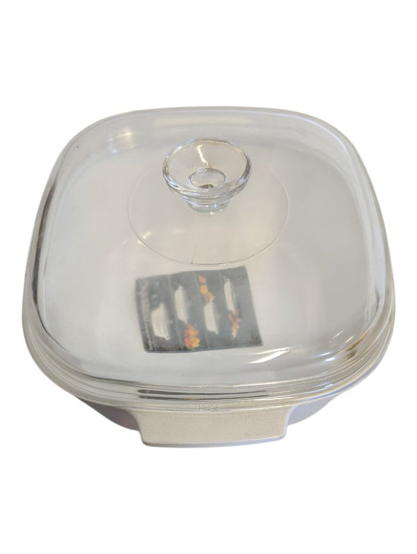 Vintage Pyrex Ware Covered Casserole Dish with Brochure