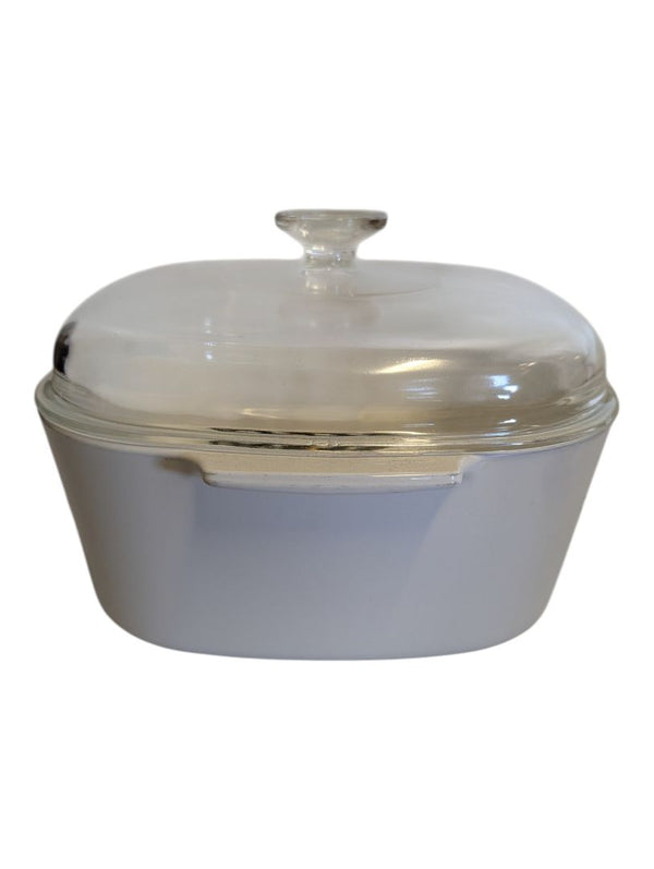 Vintage Pyrex Ware Covered Casserole Dish with Brochure