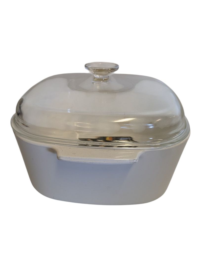 Vintage Pyrex Ware Covered Casserole Dish with Brochure