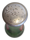 Vintage 7UP Green Glass Bottle with Metal Sprinkler Top