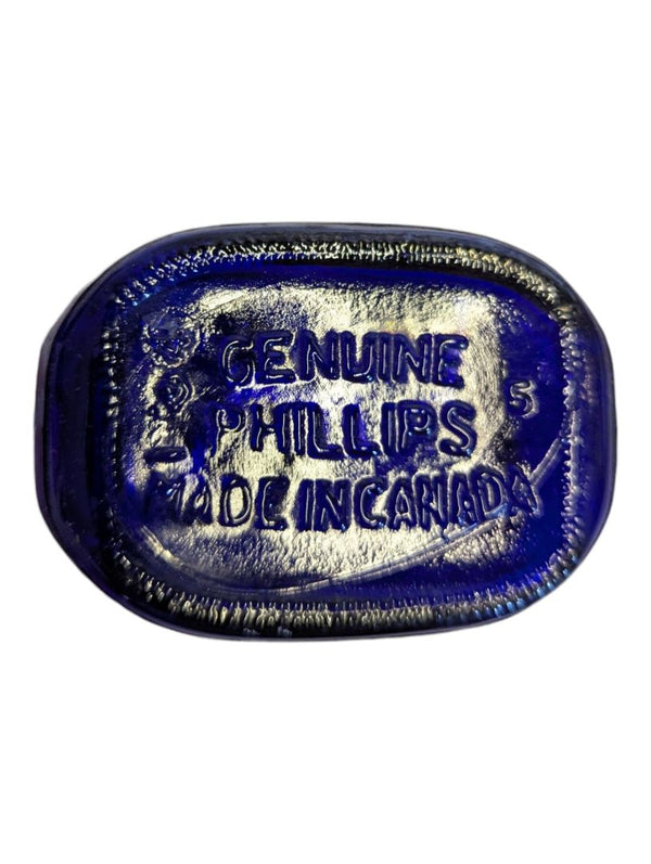Vintage Phillips’ Milk of Magnesia Cobalt Blue Glass Bottle