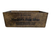 Vintage Reckitt’s Bag Blue Wooden Advertising Crate