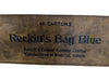 Vintage Reckitt’s Bag Blue Wooden Advertising Crate