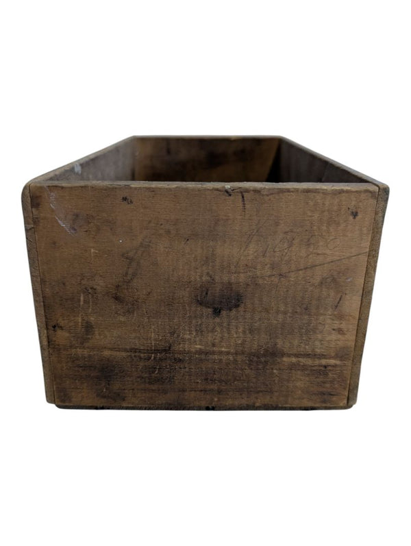Vintage Reckitt’s Bag Blue Wooden Advertising Crate